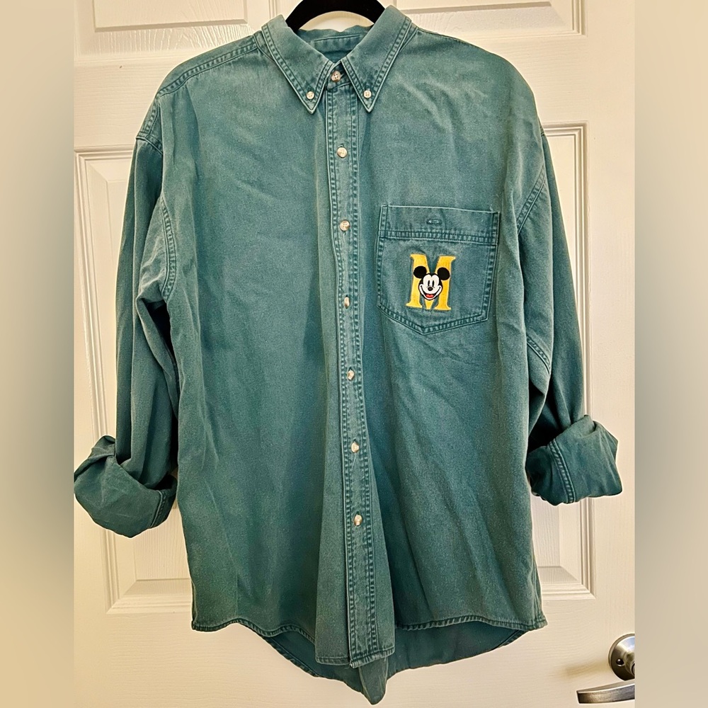 Vintage Mickey Mouse Button Down